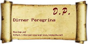 Dirner Peregrina névjegykártya